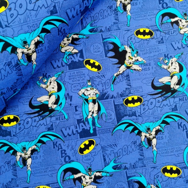 100% Cotton - Batman Comics Blue